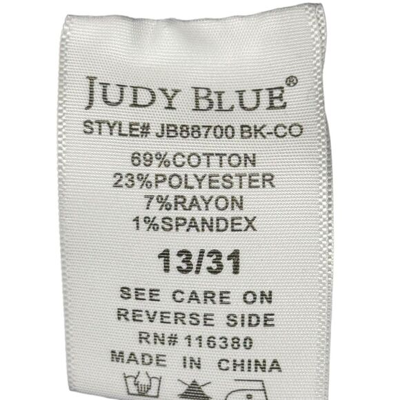 Judy Blue Jogger Womens Black Stretch High Waist Jeans Drawstring sz 13 / 31 - Picture 14 of 16
